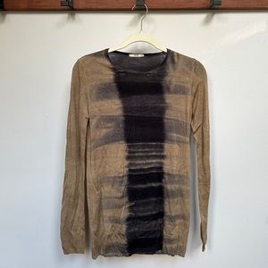 Prada lightweight tie dye silk cashmere sweater